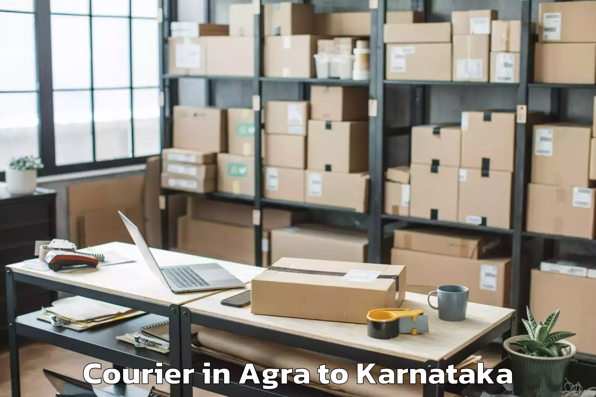 Book Agra to Mahalingpur Courier Online